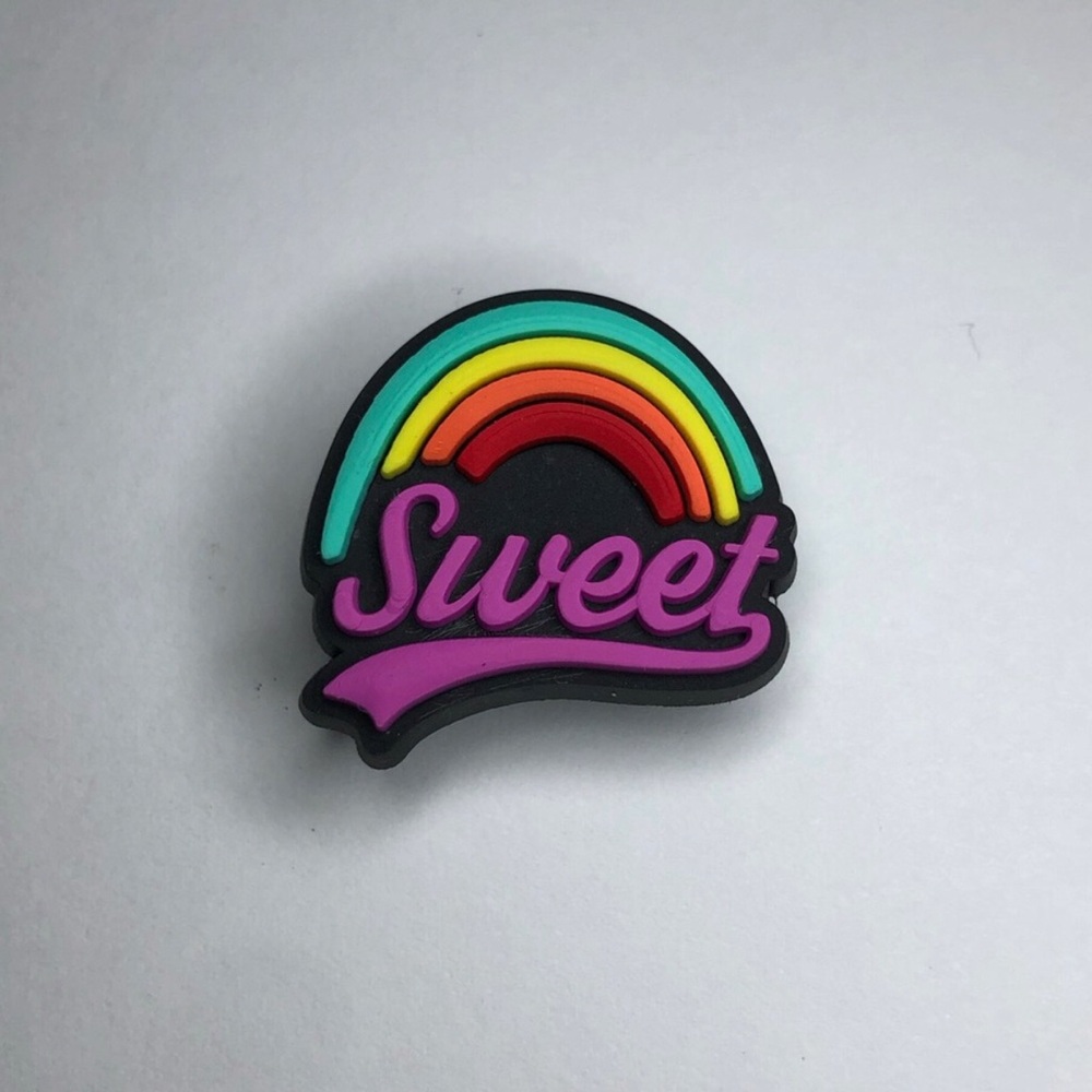 Sweet Rainbow Shoes Charm